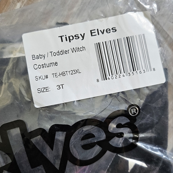 Tipsy Elves Toddler Girl's Witch Costume - Size 3T - New in Package! - Picture 4 of 5